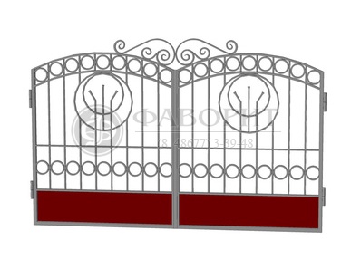 классические кованые ворота